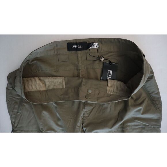 RLX Ralph Lauren 784896929001 Mens Sz 35x30 Olive Green Ripstop Cargo Pants - Picture 8 of 13